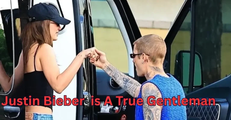 Justin Bieber helping Hailey Bieber out of a car during Palm Springs lunch date 2025"